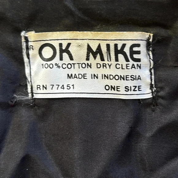 Vtg OK MIKE Multicolor Floral Beaded Jacket 3/4 Sleeve Pockets Lined Boho Cotton - Picture 5 of 8